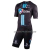 Completo Maglia + Pantaloncino con bretelle 2022 Team DSM Manica Corta Nero